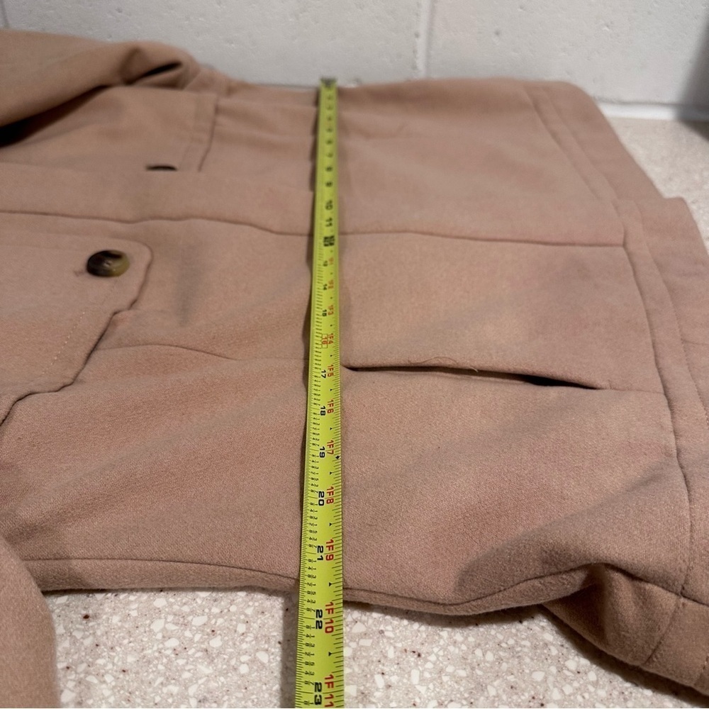 Chico’s Fleece Plush Casey Jacket Arabian Camel Size 3 Large Gold Zipper EUC - Picture 14 of 16